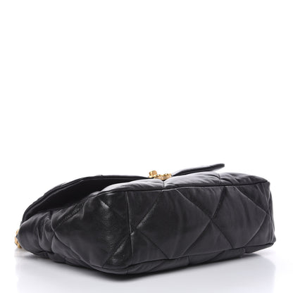 Chanel Lambskin Quilted Large 19 Flap Black 4 of 12