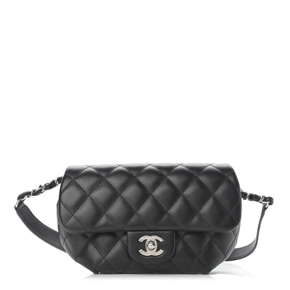 Chanel Calfskin Quilted CC Uniform Flap Belt Bag Black 1 of 11