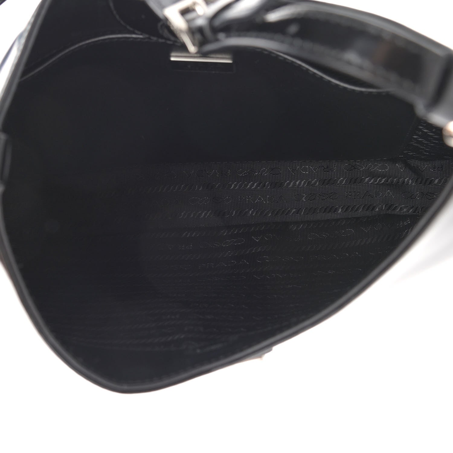 Prada Spazzolato Cleo Adjustable Strap Shoulder Bag Black 5 of 11