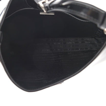 Prada Spazzolato Cleo Adjustable Strap Shoulder Bag Black 5 of 11