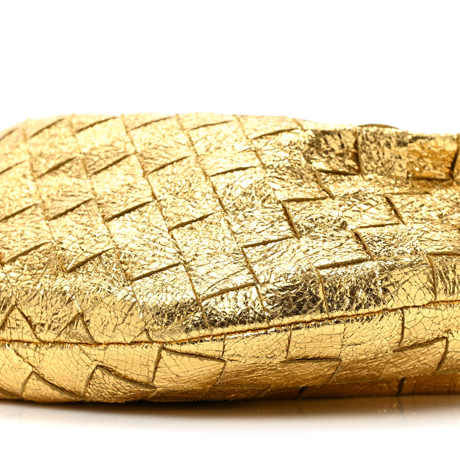 Bottega Veneta Metallic Nappa Intrecciato Mini Jodie Gold 7 of 8