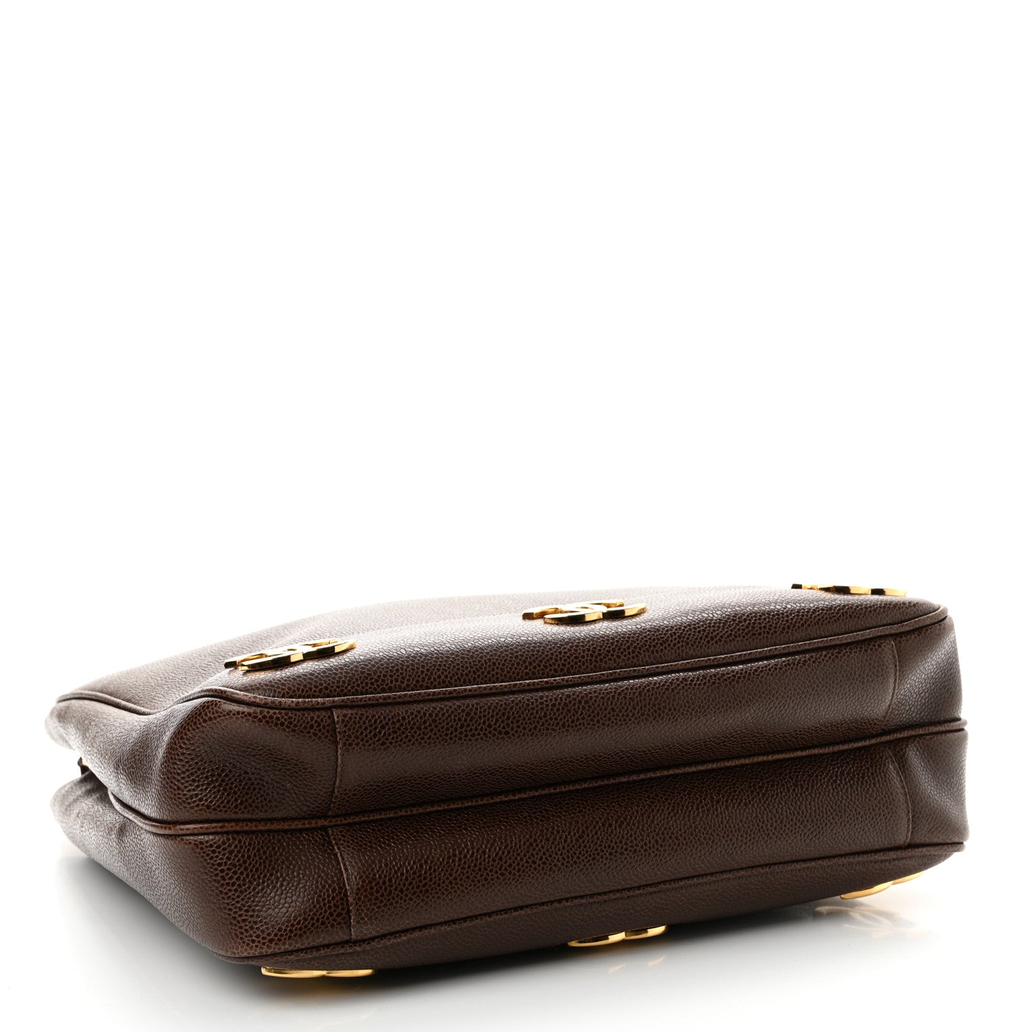 Chanel Caviar CC Shoulder Bag Dark Brown 4 of 14