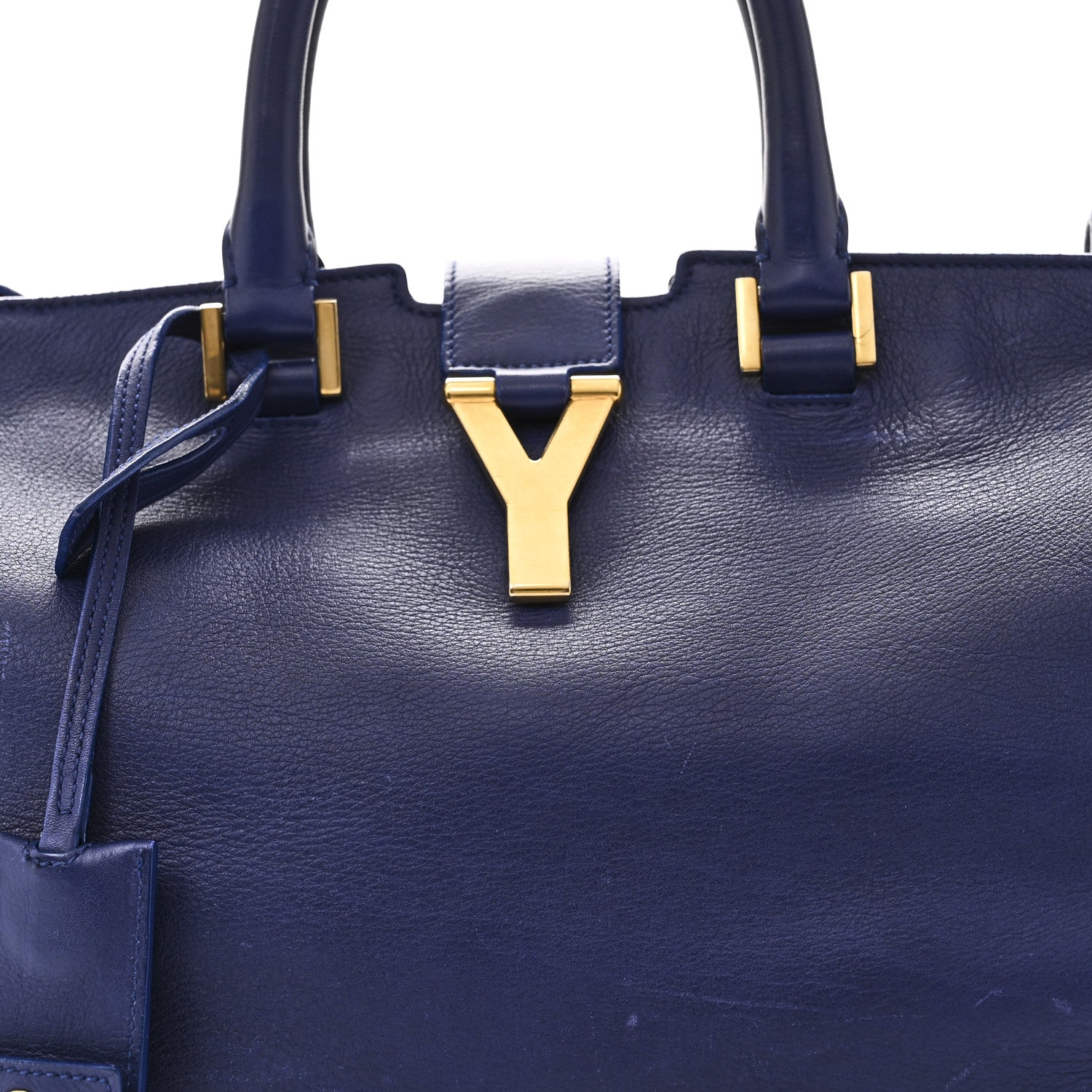Saint Laurent Calfskin Small Classic Y Cabas Royal Blue 7 of 9