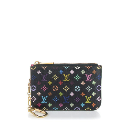 Louis Vuitton Monogram Multicolor Key Pouch Black Grenade 1 of 8