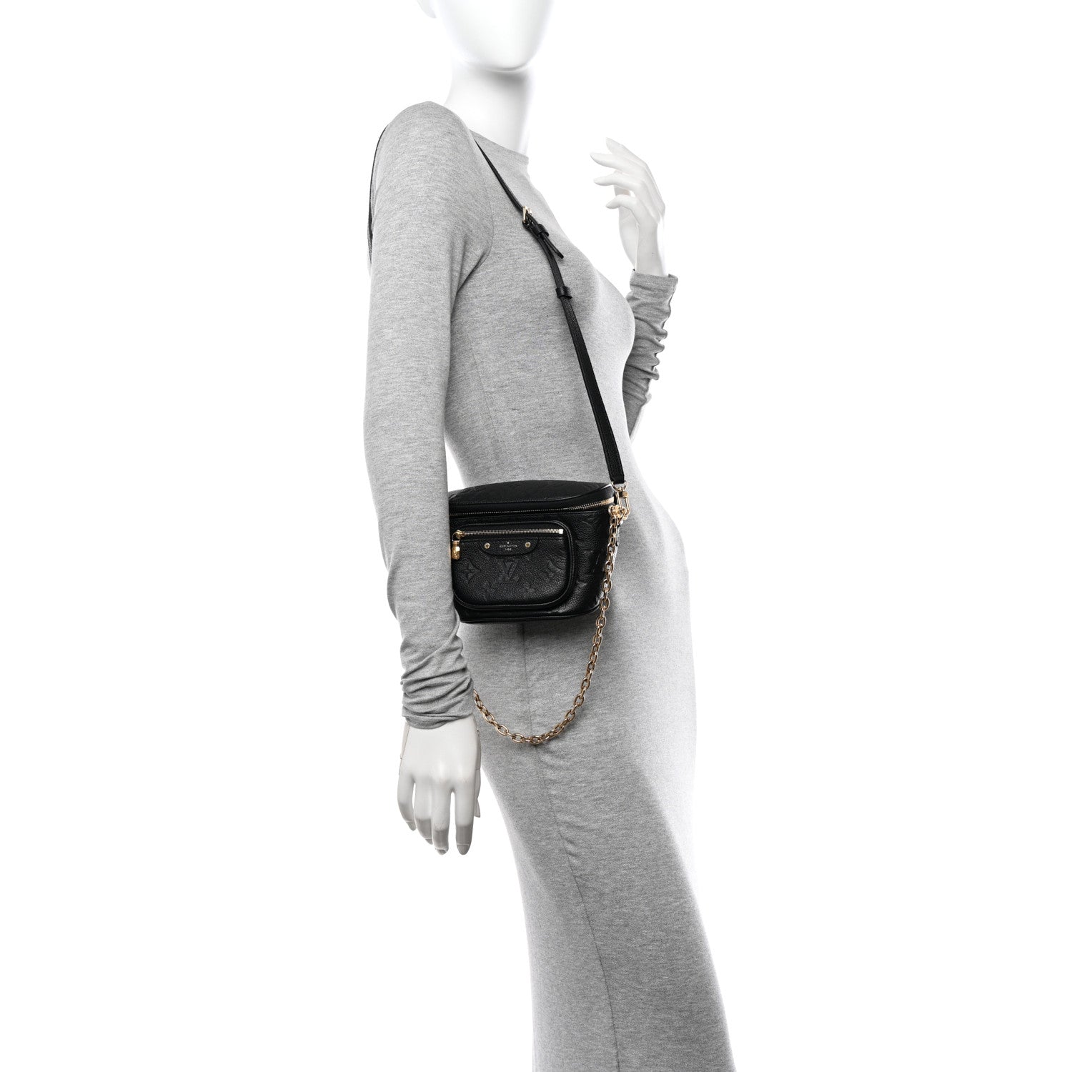 Louis Vuitton Empreinte Mini Bumbag Black 2 of 9