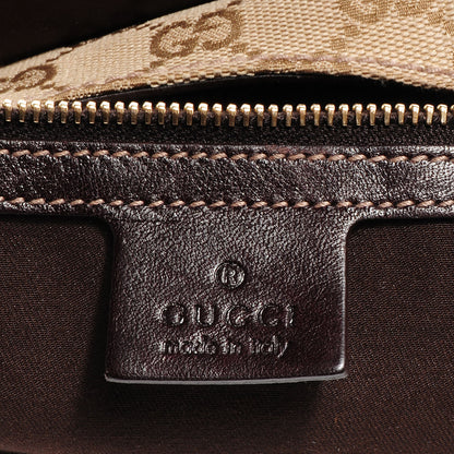 Gucci Monogram Horsebit Web Hobo Brown 6 of 7