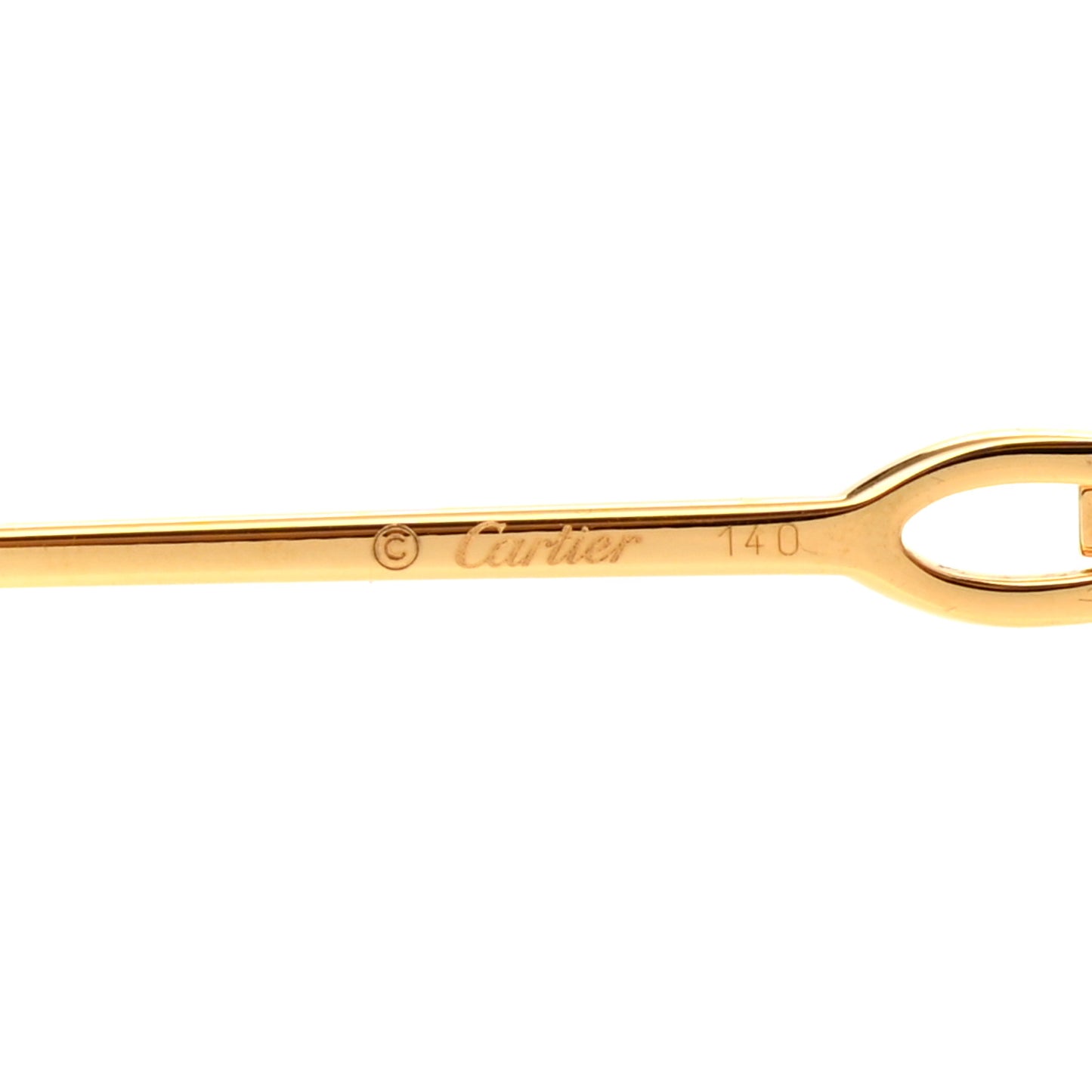 Premiere De Cartier Round Sunglasses Brown Gold