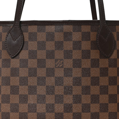 Louis Vuitton Damier Ebene Neo Neverfull MM Rose Ballerine 8 of 12