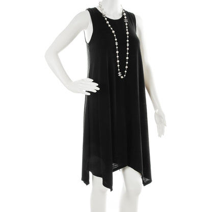 Chanel Crystal Pearl CC Long Necklace Silver 2 of 4