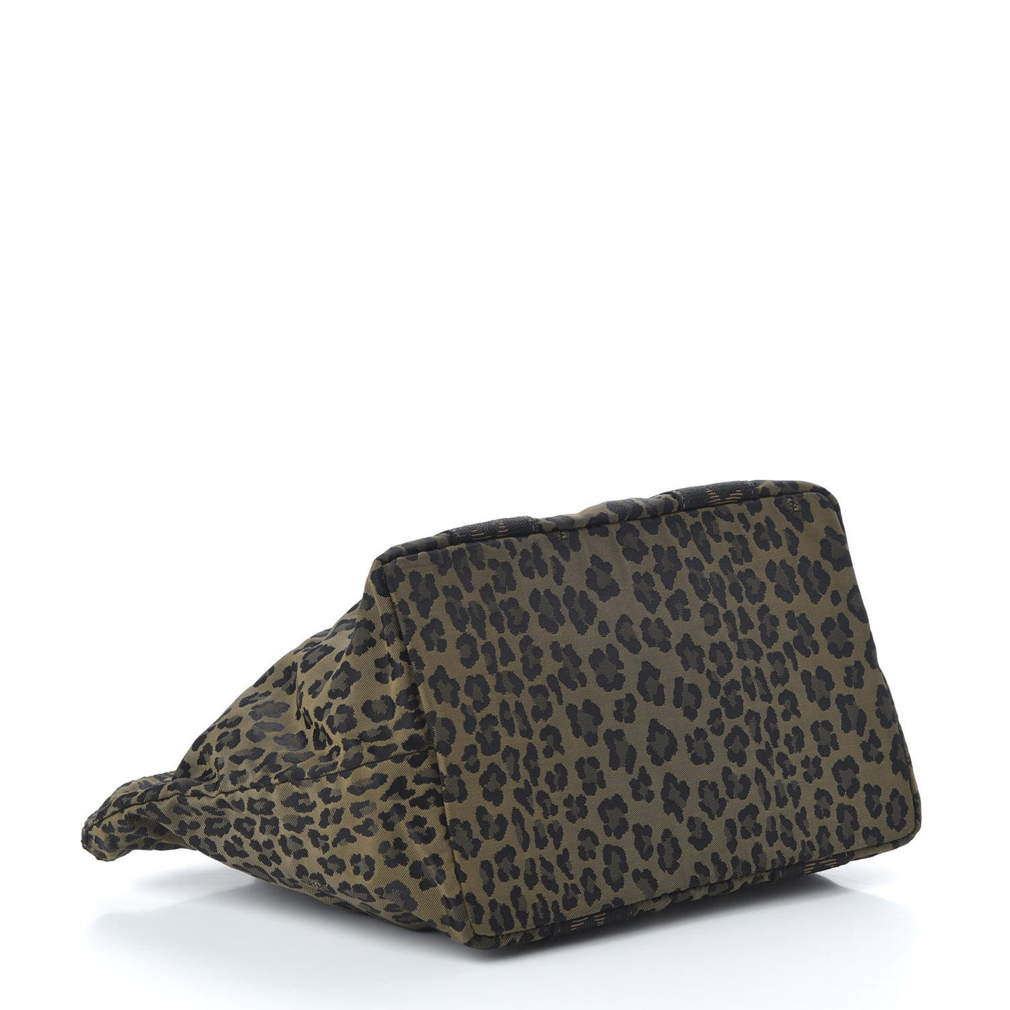 Canvas Leopard Print Tote Tobacco