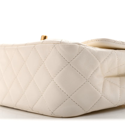 Chanel Lambskin Quilted Mini Pearl Crush Flap White 10 of 13
