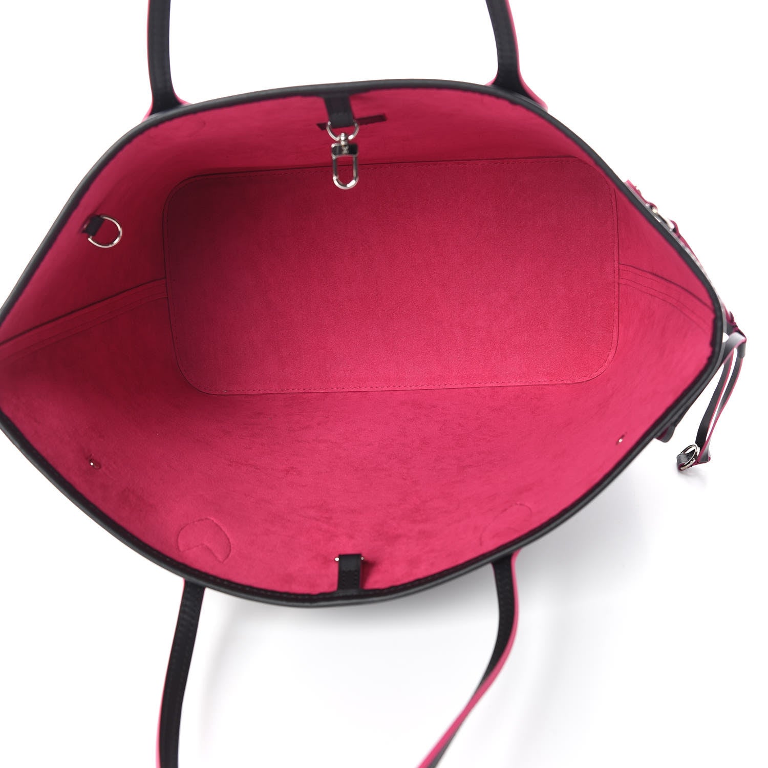 Louis Vuitton Epi Neverfull MM Black Hot Pink 7 of 8