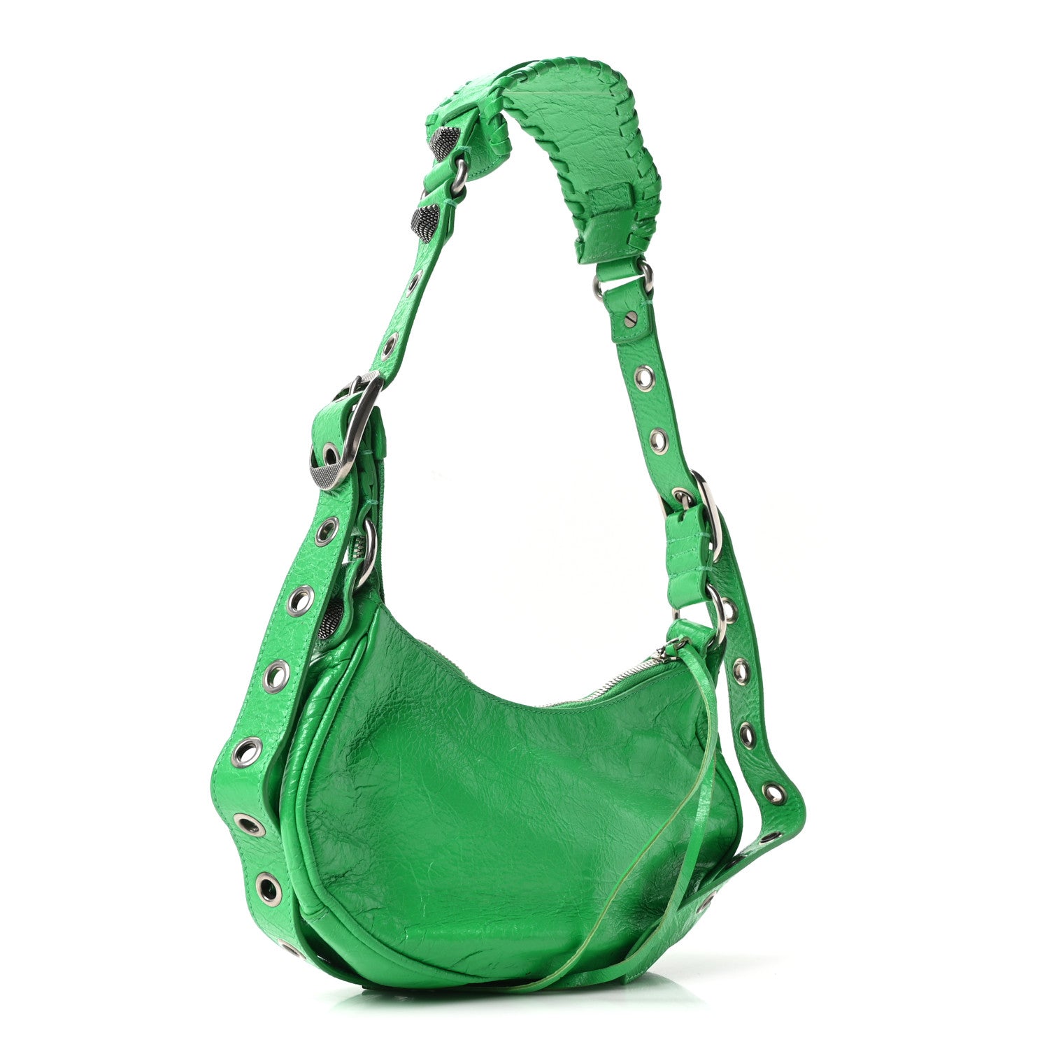 Balenciaga Agneau Arena Le Cagole Shoulder Bag XS Vivid Green 4 of 11