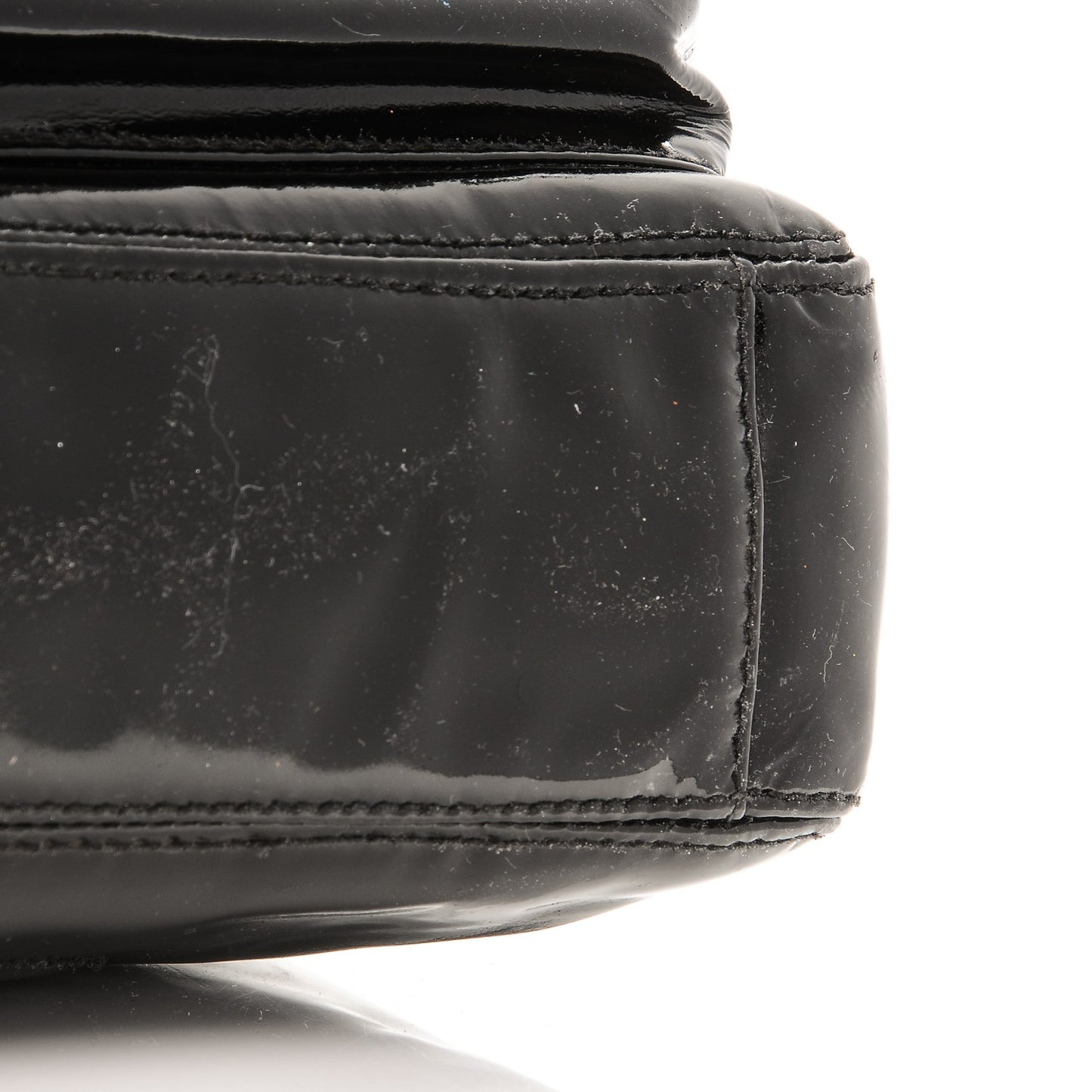 Patent CC Flap Tote Black