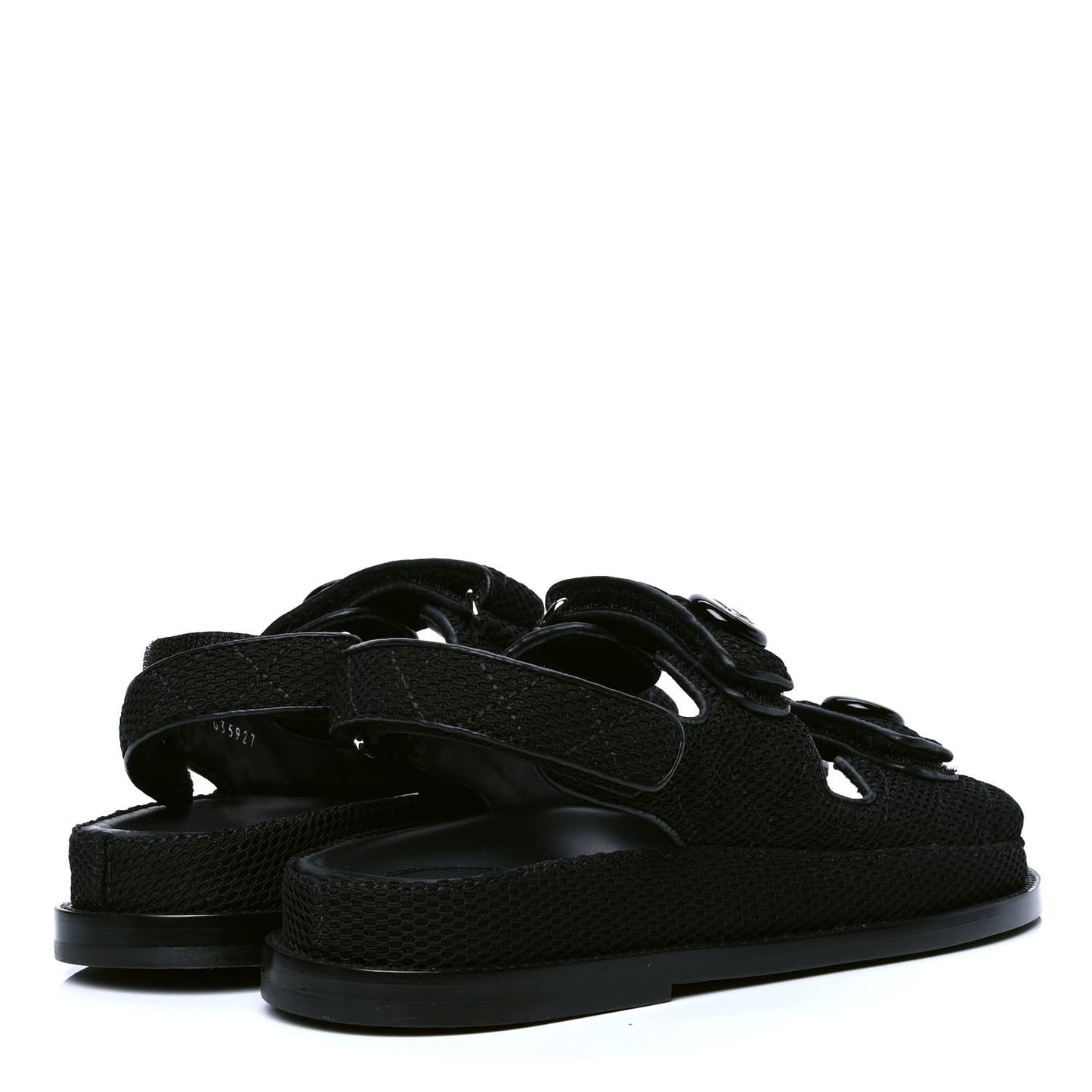 Mesh Velcro Dad Sandals 37 Black