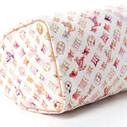 Louis Vuitton Watercolor Aquarelle Speedy 35 White 6 of 13