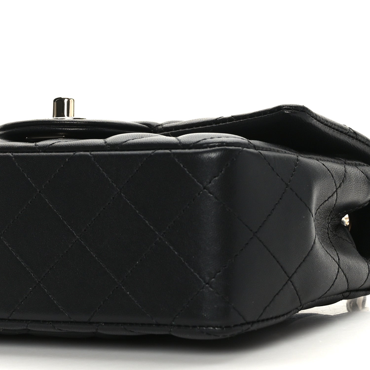 Chanel Lambskin Quilted Mini Rectangular Flap Black 9 of 9