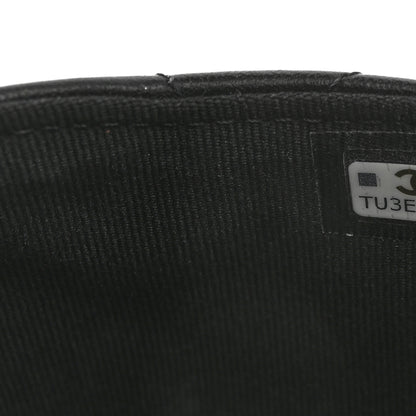 Chanel Lambskin Enamel Quilted Coco Hearts Clutch With Chain Black 8 of 12