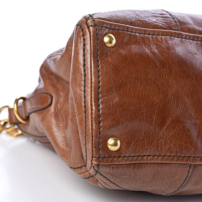 Prada Vitello Shine Shopping Satchel Palissandro 9 of 10