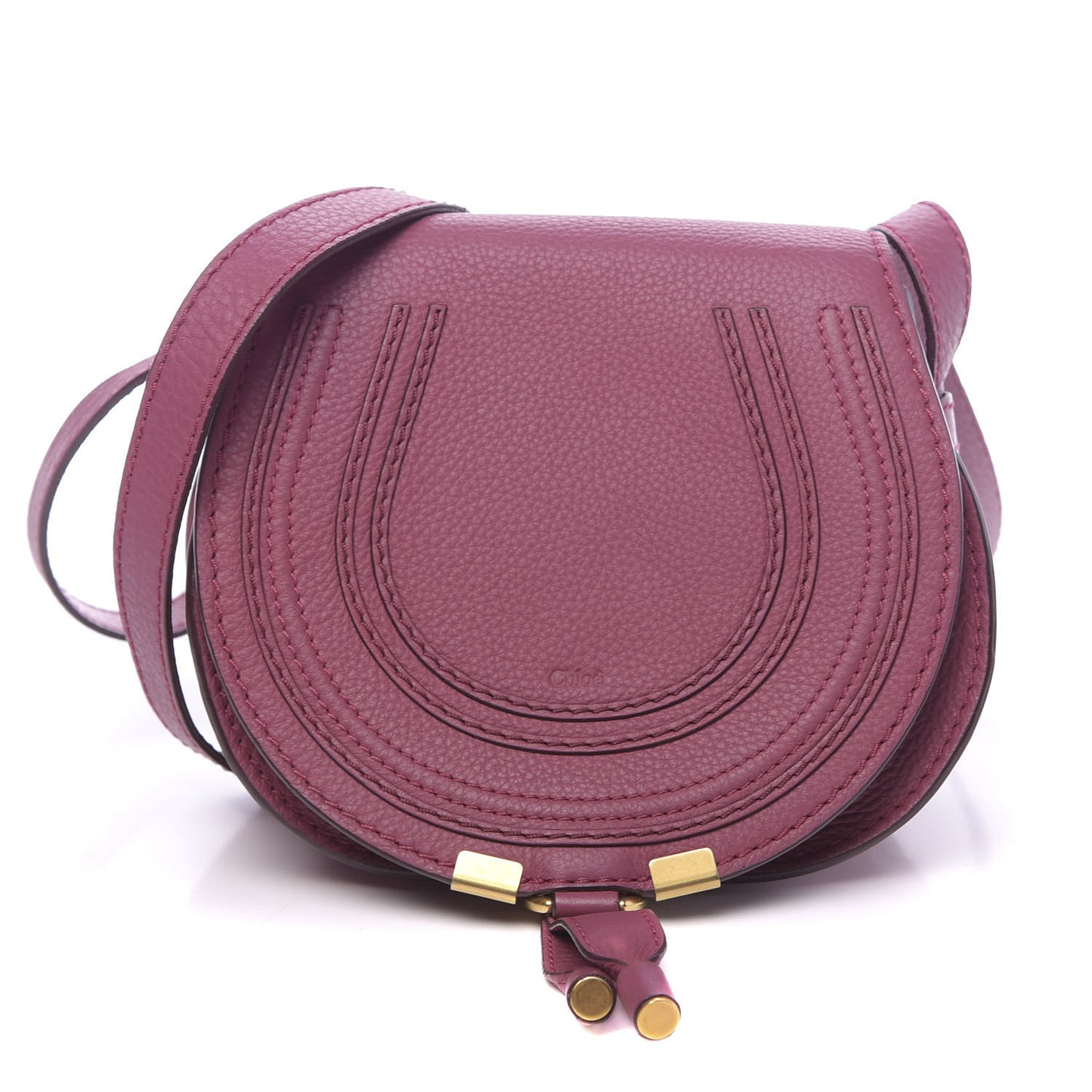 Calfskin Mini Marcie Round Crossbody Bag Dreamy Pink