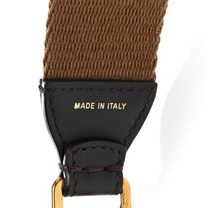 Fendi Ribbon Vitello Century FF 1974 Flat Studded Strap You Fango Marrone Ebano 4 of 4