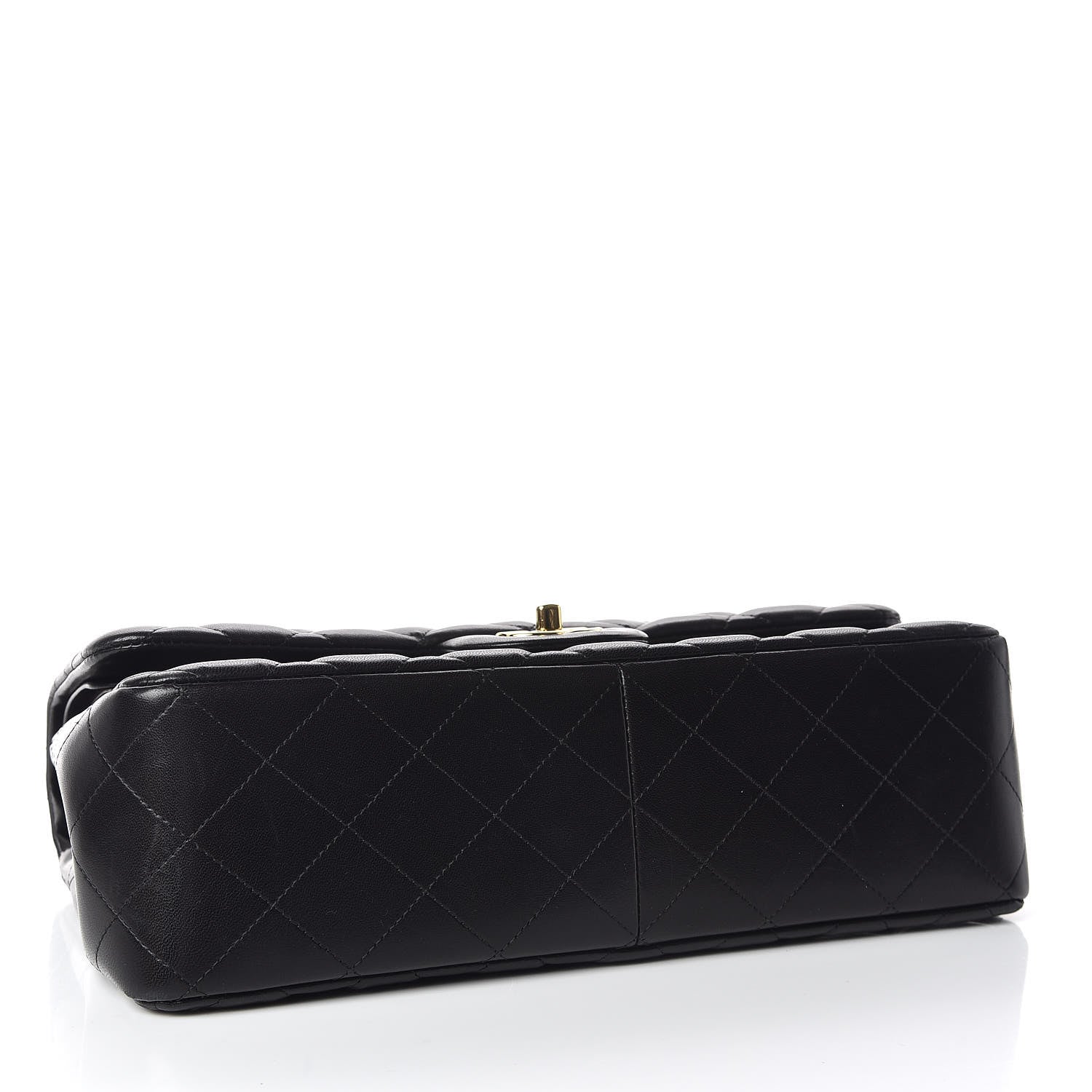Chanel Lambskin Quilted Jumbo Double Flap Black 4 of 9