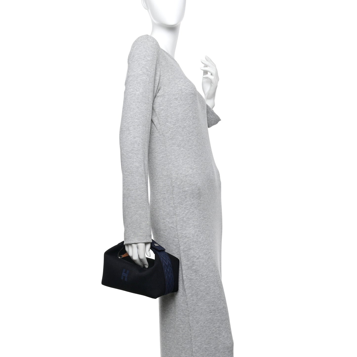 Canvas Small Bride-A-Brac Pouch Black Bleu Nuit