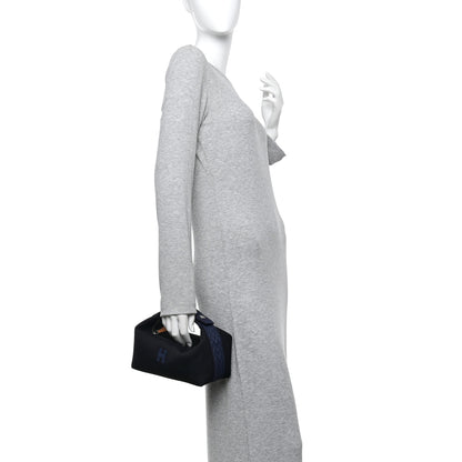 Hermes Canvas Small Bride-A-Brac Pouch Black Bleu Nuit 2 of 10
