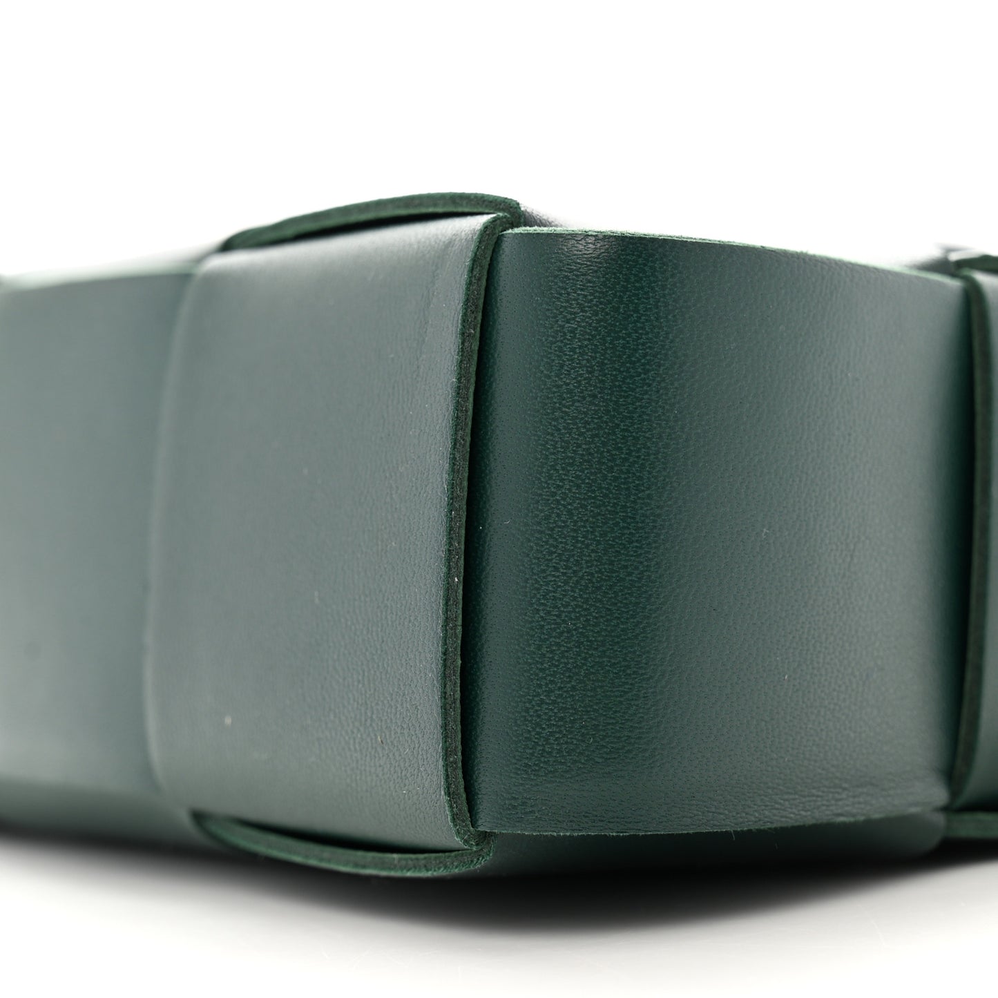 Nappa Maxi Intreccio Mini Arco East West Tote Emerald Green