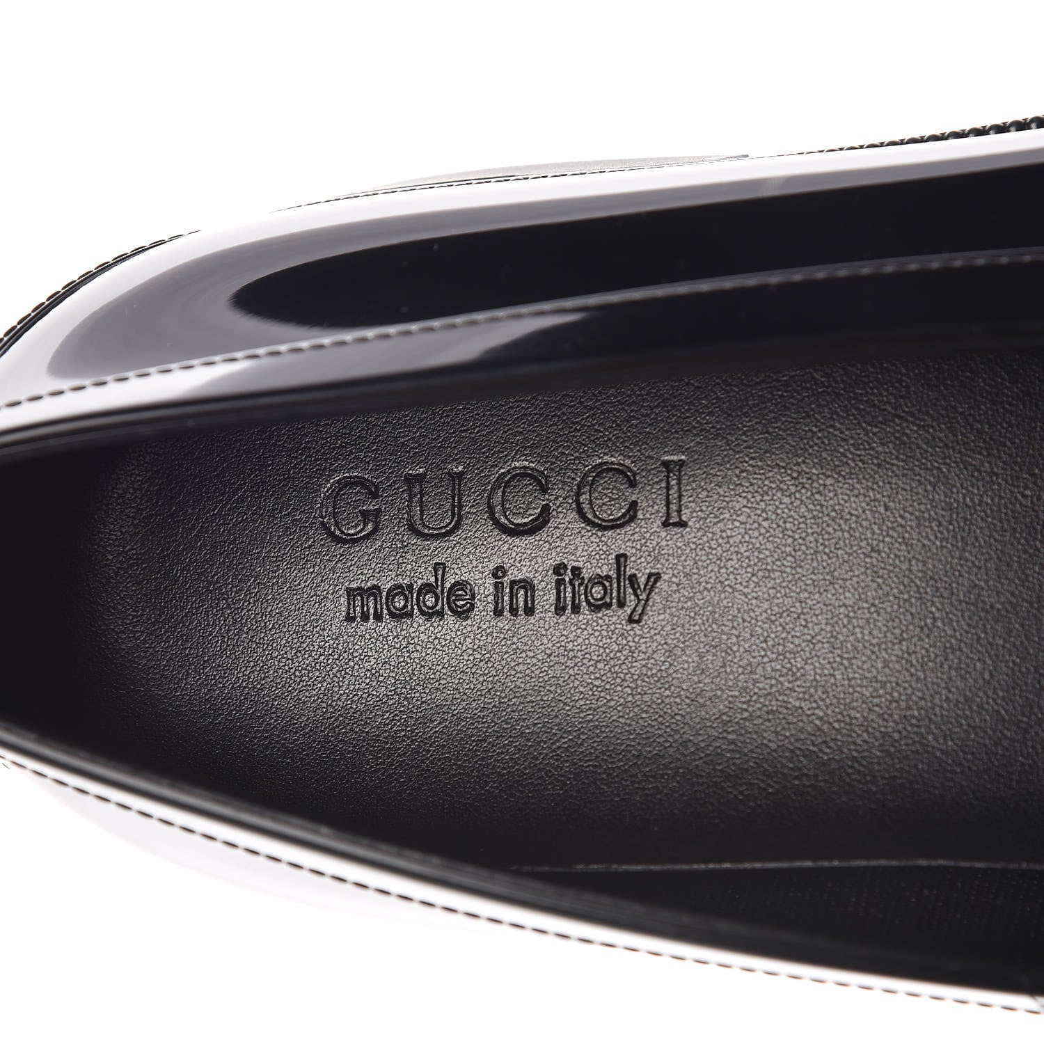 Gucci Rubber Mens Horsebit Moccasin Loafers 6 Black 5 of 8