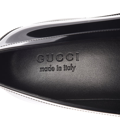 Gucci Rubber Mens Horsebit Moccasin Loafers 6 Black 5 of 8