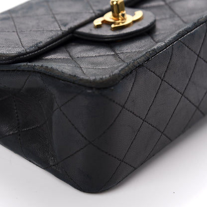 Chanel Lambskin Quilted Mini Square Flap Bag Black 6 of 11