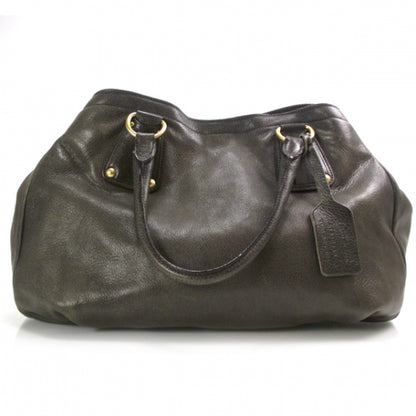 Prada Cervo Deerskin Bauletto Brown 3 of 12