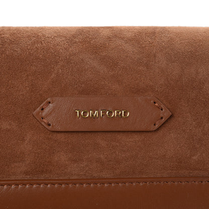 Tom Ford Suede Jennifer Saddle Bag Tobacco 7 of 12