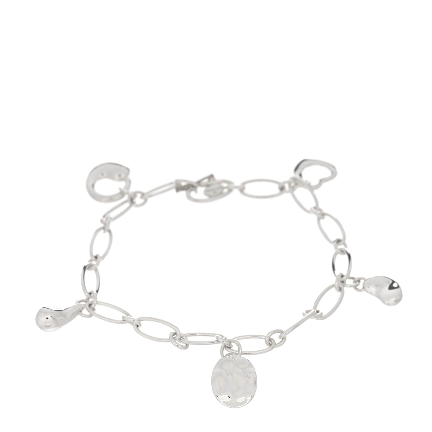 Sterling Silver Elsa Peretti Five Charm Bracelet