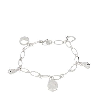 Tiffany Sterling Silver Elsa Peretti Five Charm Bracelet 1 of 3