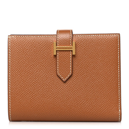 Hermes Epsom Bearn Compact Wallet Gold 1 of 8