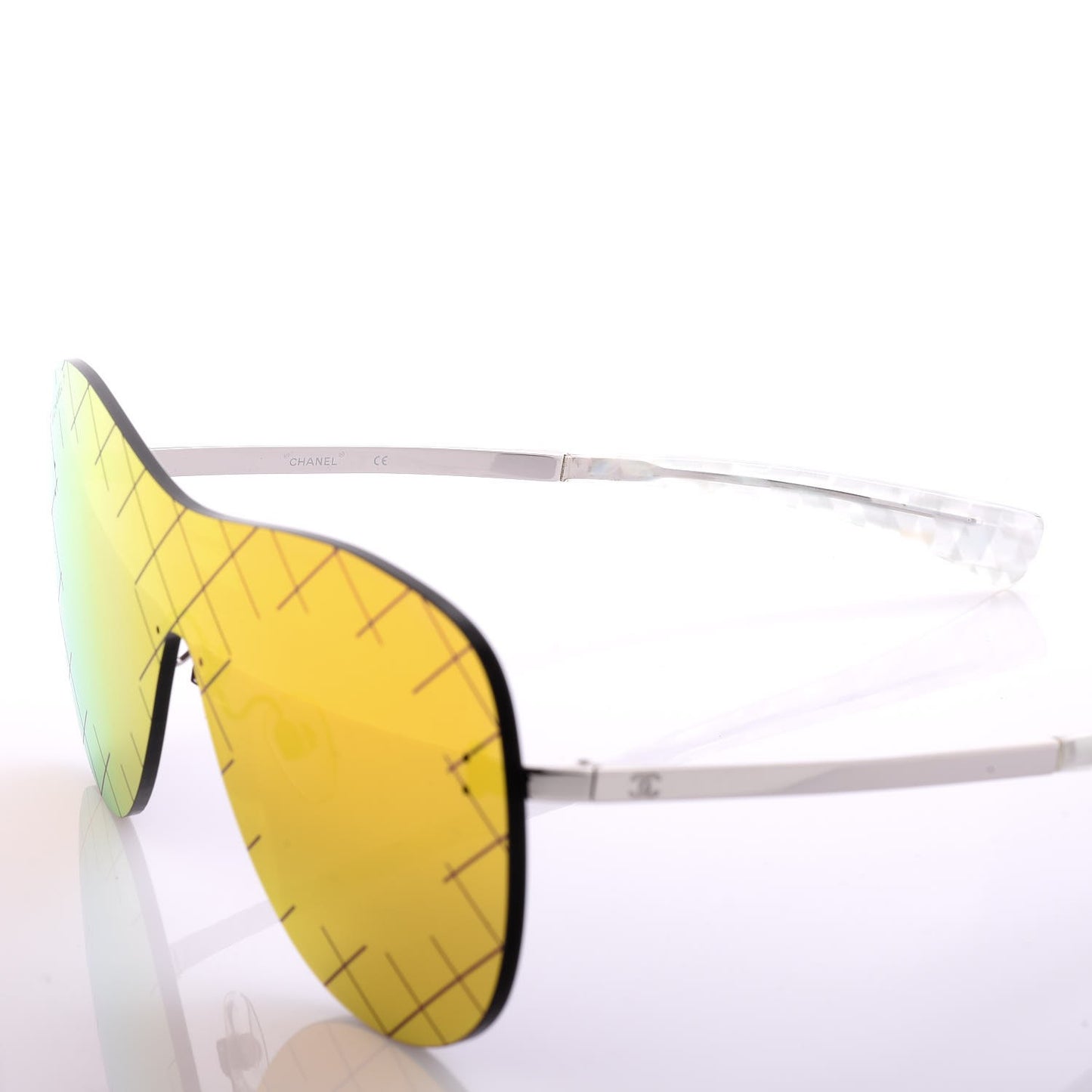 Shield Runway Sunglasses 4215 Silver Red