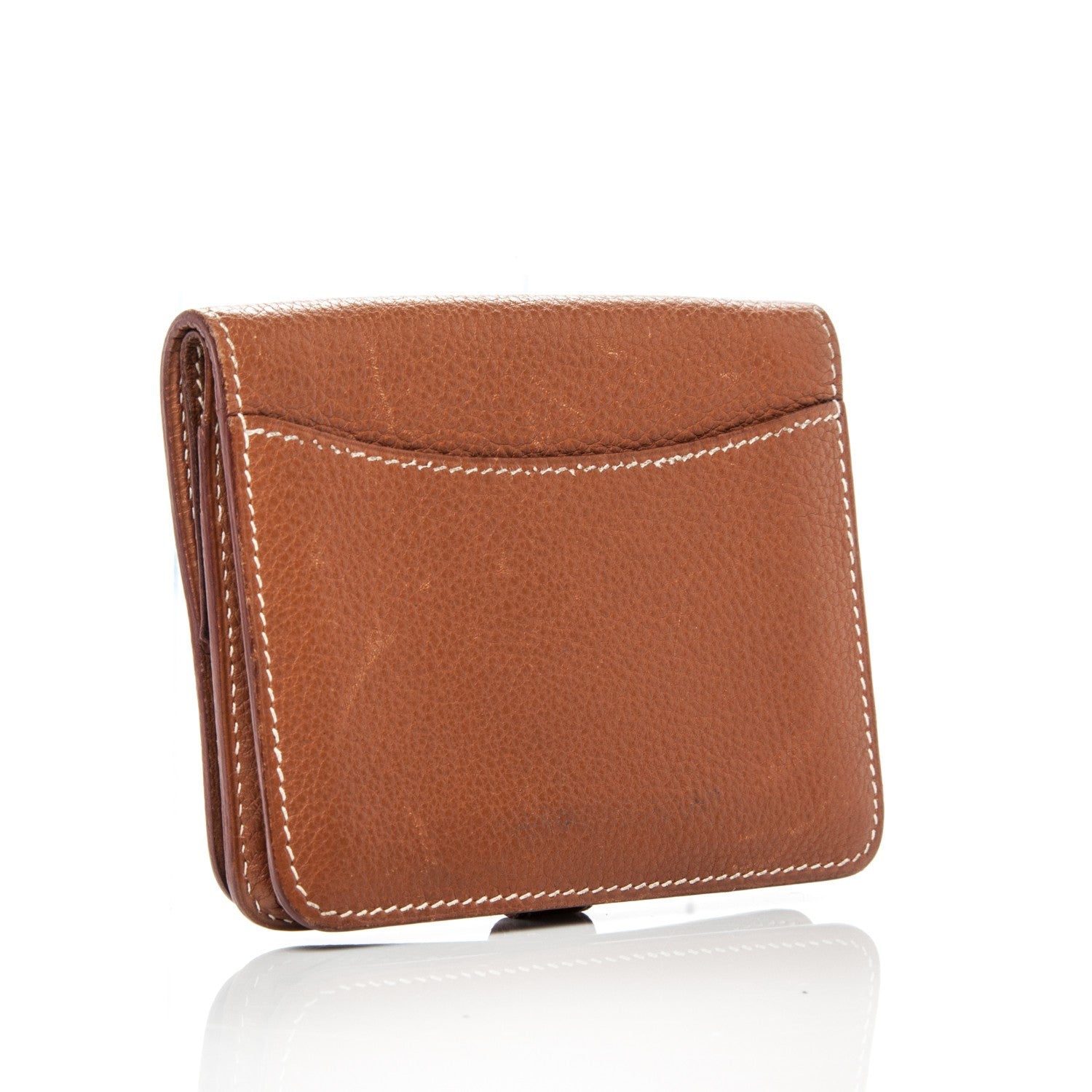 Hermes Togo Dogon Card Case Key Holder Gold 3 of 11