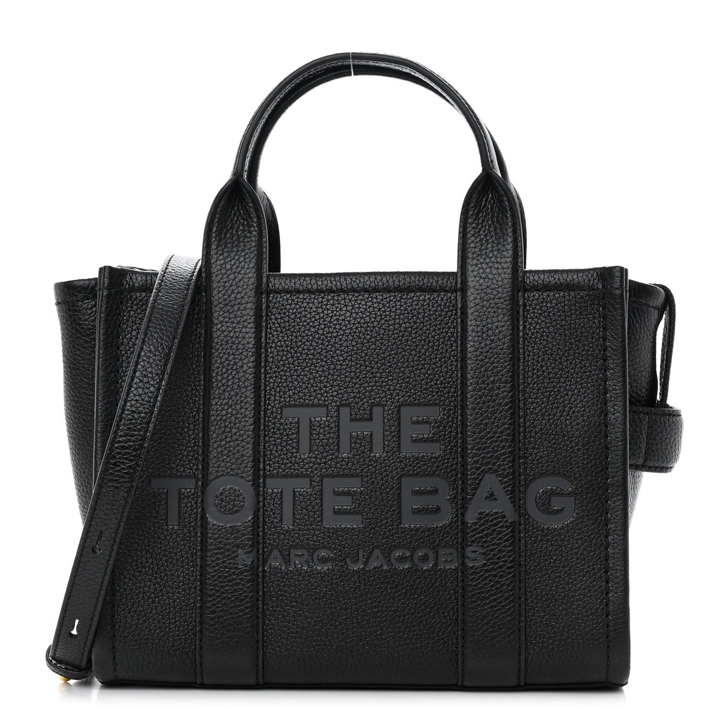 Grained Calfskin Small The Tote Bag Black