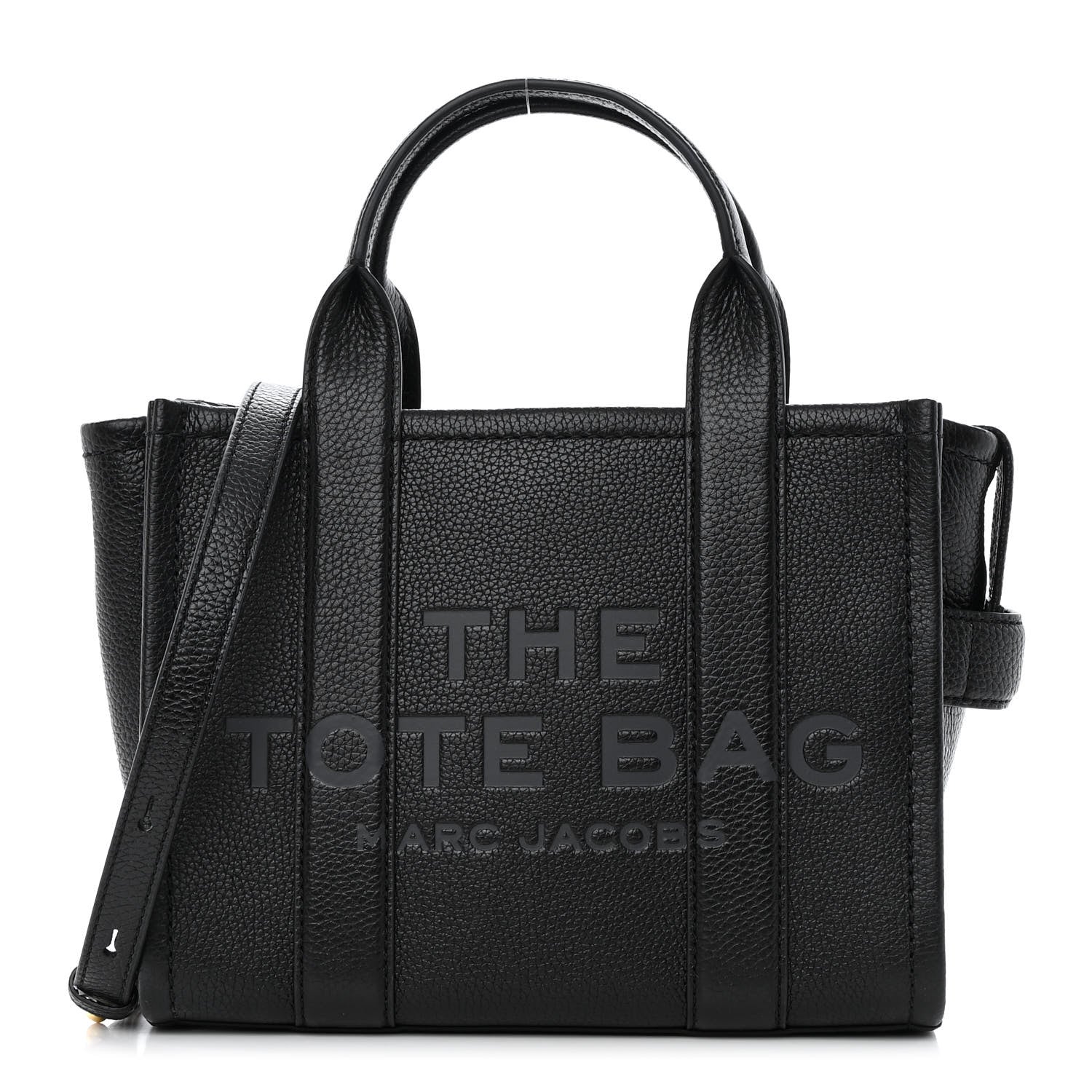 Marc Jacobs Grained Calfskin Small The Tote Bag Black 1 of 13