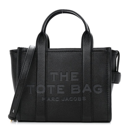 Marc Jacobs Grained Calfskin Small The Tote Bag Black 1 of 13