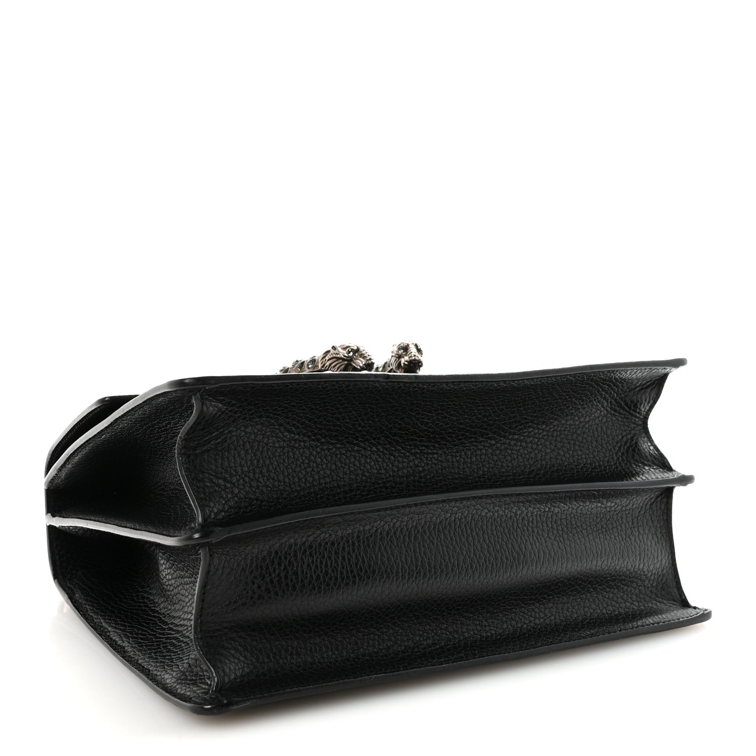 Gucci Dollar Calfskin Crystal Web Medium Dionysus Bamboo Top Handle Bag Black Black Diamond 4 of 10