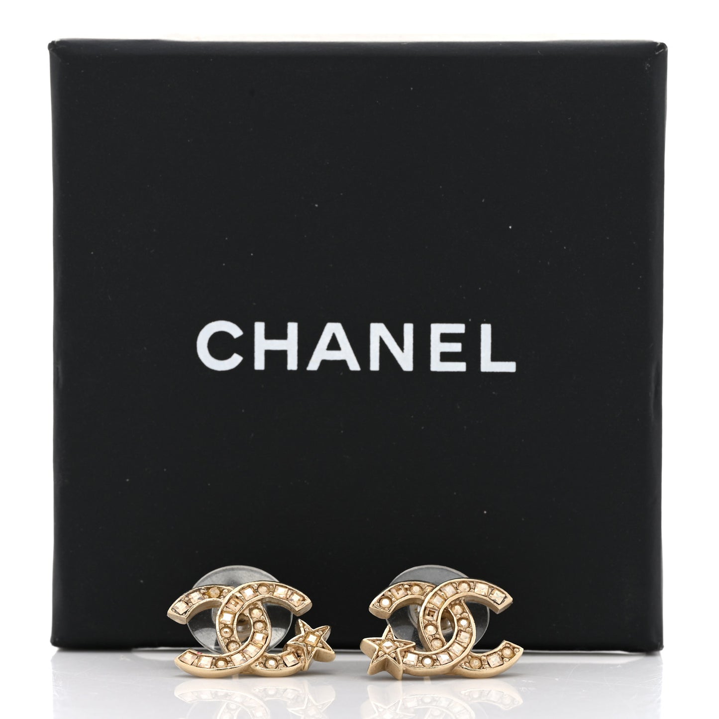 Crystal CC Starfall Earrings Gold