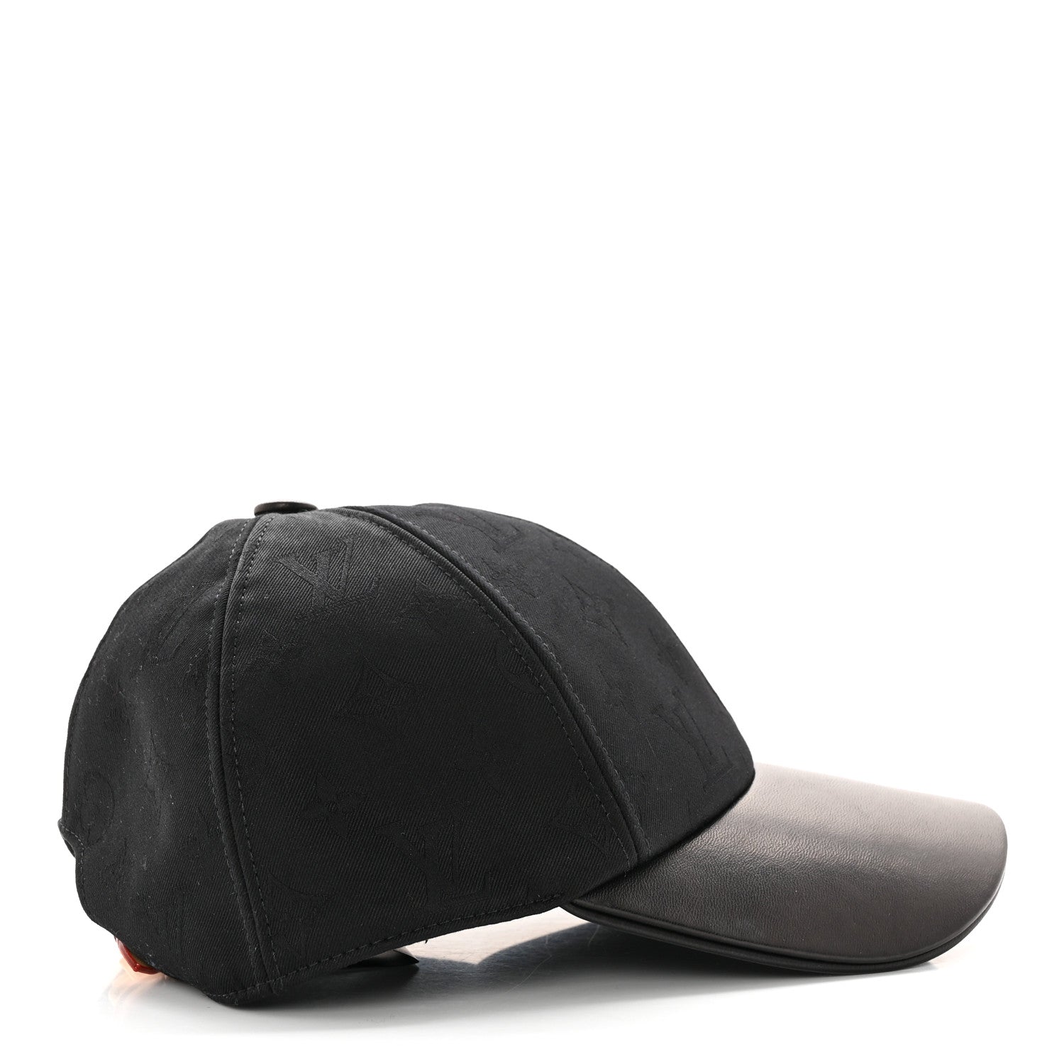 Louis Vuitton Calfskin Cotton Jacquard Monogram LV First Cap M Black 5 of 10