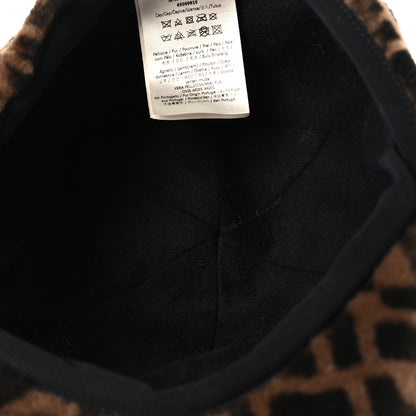 Fendi Shearling Macro FF 1974 Cap M Tobacco 7 of 8