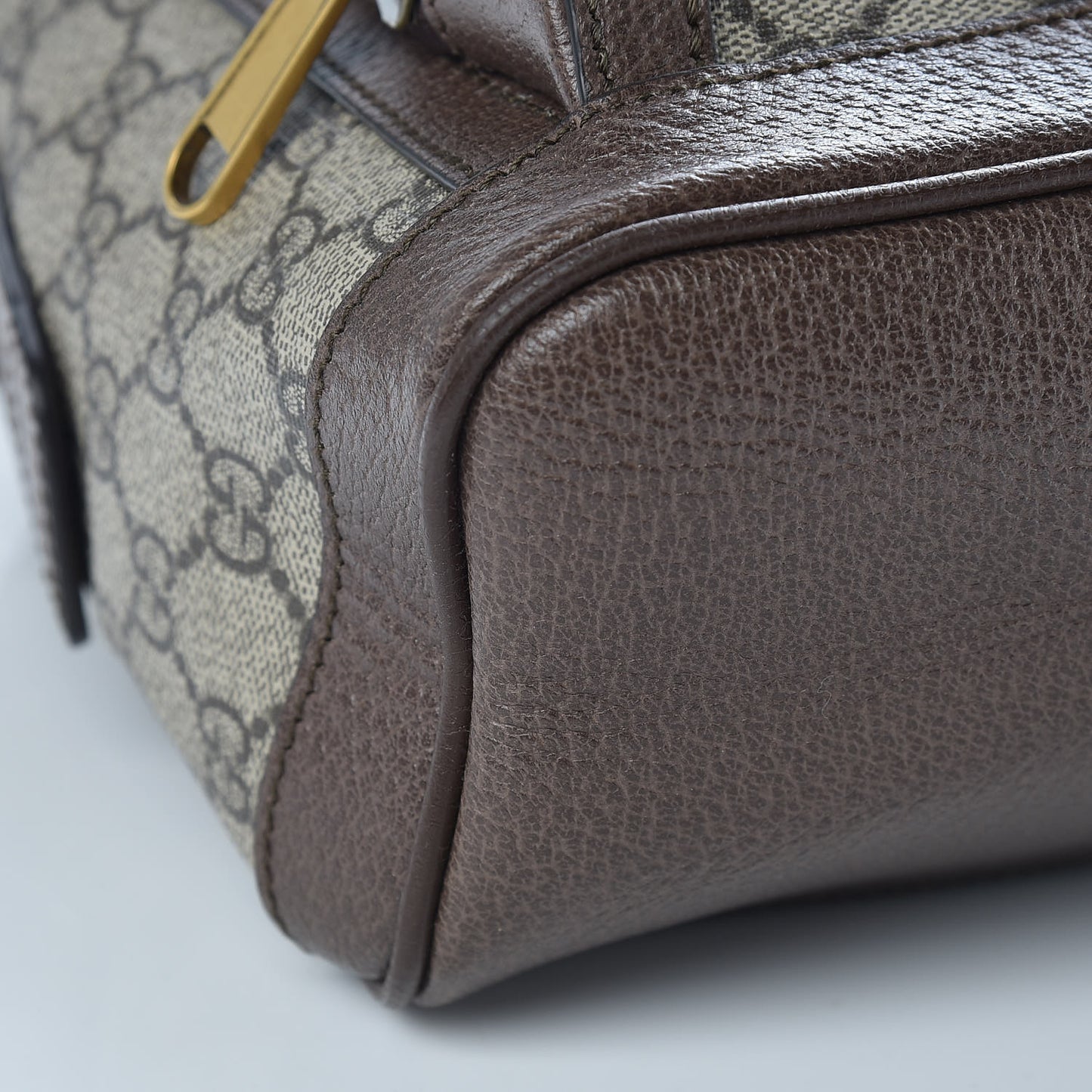 GG Supreme Monogram Calfskin Web Small Ophidia Day Backpack Beige Ebony New Acero