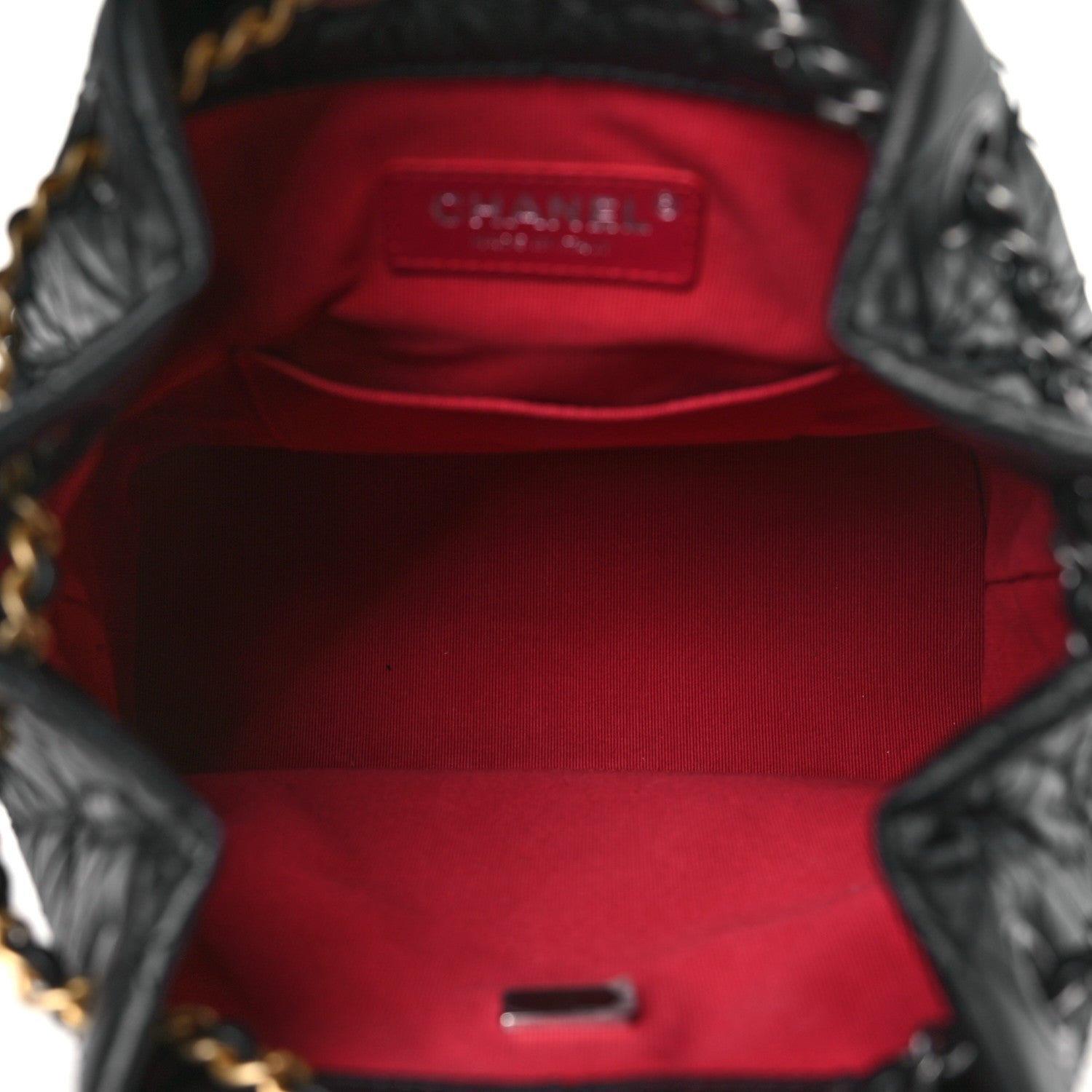 Chanel Aged Calfskin Quilted Small Gabrielle Backpack Black 5 of 11