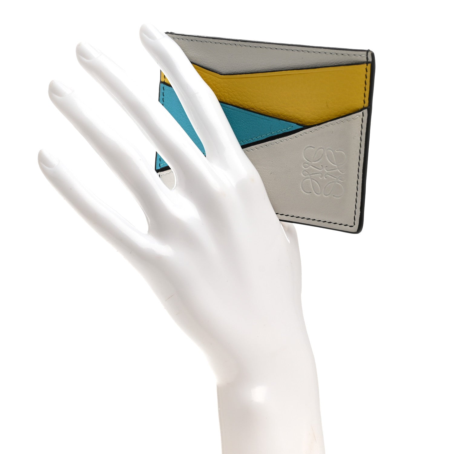 Loewe Calfskin Puzzle Colorblock Card Holder Multicolor 2 of 7