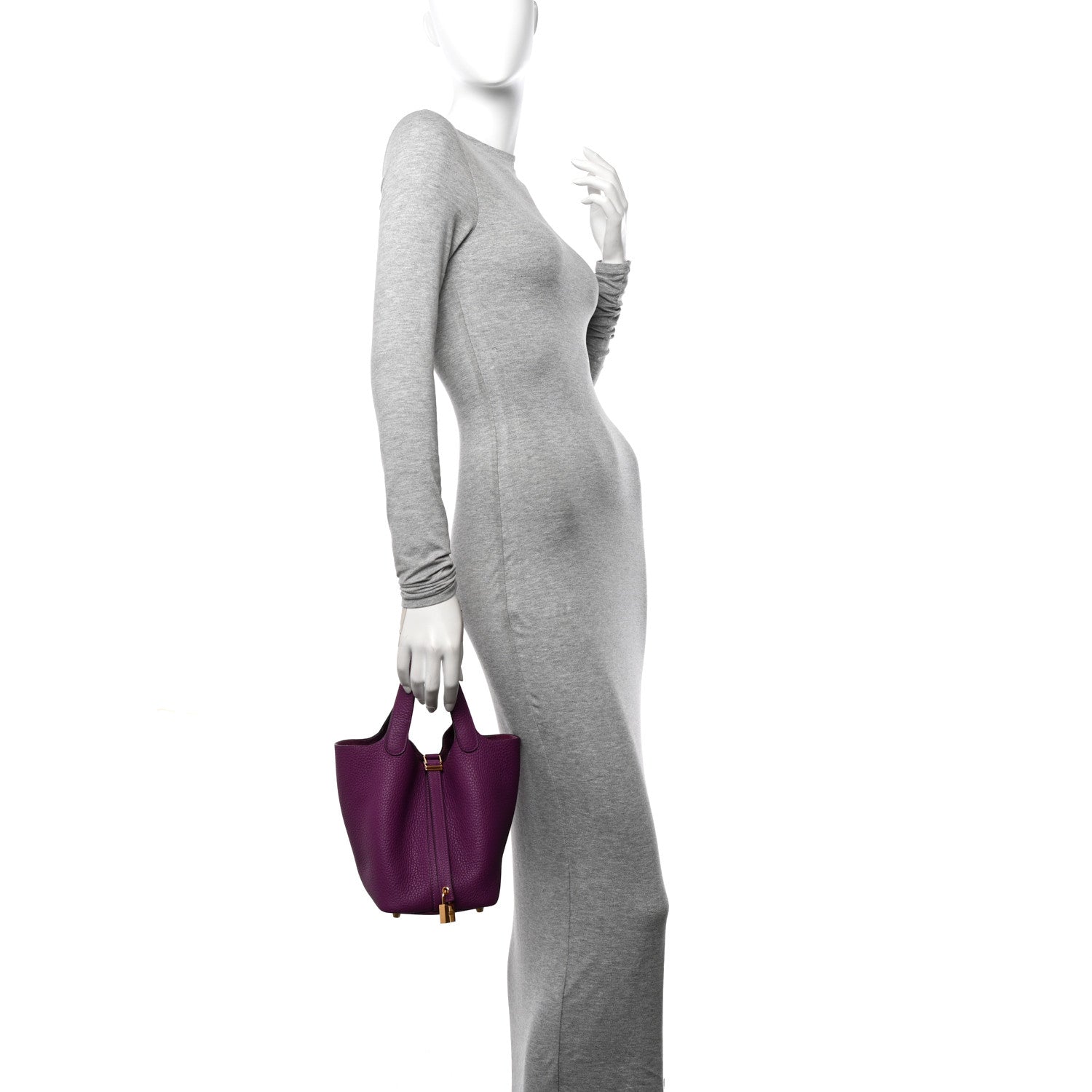 Hermes Taurillon Maurice Picotin Lock 18 PM Anemone 2 of 11